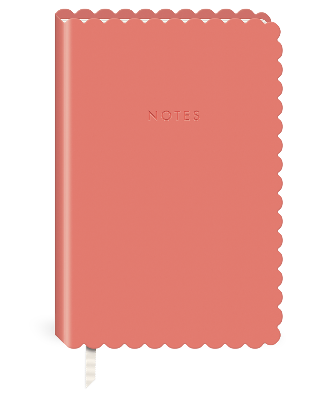 Coral Soft Cover Scalloped Journal